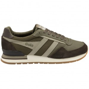 Gola Classics Atlanta Sneakers Khaki Donkerbruin Nederland | 023-MBZFQP
