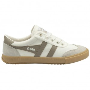 Gola Classics Badminton Plimsoll Sneakers Wit Grijs Nederland | 319-BPNGOJ