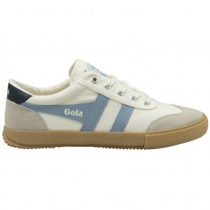 Gola Classics Badminton Plimsoll Sneakers Wit Donkerblauw Nederland | 239-BLWENX
