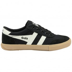 Gola Classics Badminton Plimsoll Sneakers Zwart Wit Nederland | 271-JNVCXT