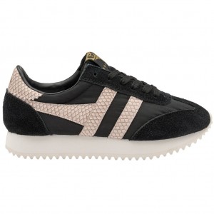 Gola Classics Boston '78 Snake Sneakers Zwart Roze Nederland | 594-QRWUSH