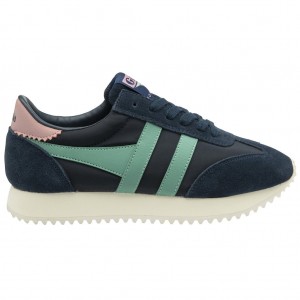 Gola Classics Boston '78 Sneakers Donkerblauw Groen Koraal Roze Nederland | 590-VLEPKF