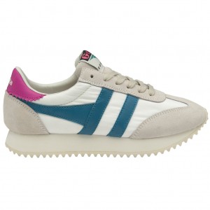 Gola Classics Boston '78 Sneakers Wit Fuchsie Nederland | 715-CJKOZF