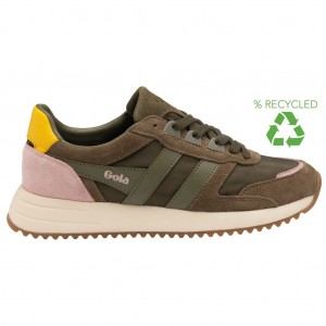Gola Classics Chicago Sneakers Khaki Khaki Nederland | 437-BYKGUE