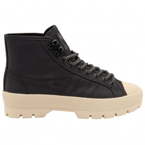 Gola Classics Coaster Peak High Hiker Sneakers Zwart Wit Nederland | 267-EUYARX