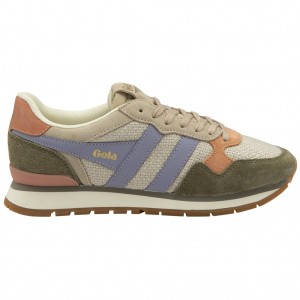 Gola Classics Colorado Sneakers Khaki Lavendel Nederland | 035-RCUPWM