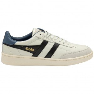Gola Classics Contact Leather Sneakers Wit Zwart Nederland | 167-GXNZPJ