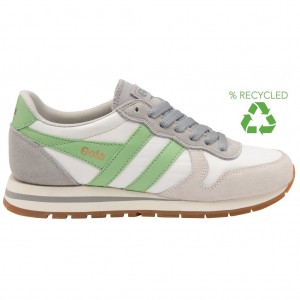 Gola Classics Daytona Chute Sneakers Wit Lichtgrijs Groen Nederland | 430-GVBMIO