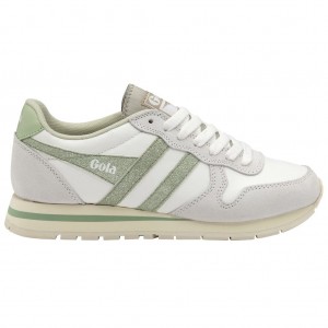 Gola Classics Daytona Glitter Sneakers Wit Lichtgroen Nederland | 407-YKNIBW