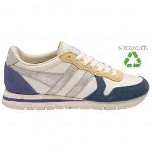 Gola Classics Daytona Quadrant Sneakers Wit Zilver Lavendel Nederland | 731-TCJRHP
