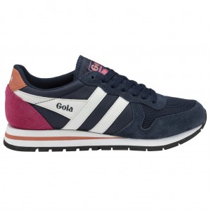 Gola Classics Daytona Sneakers Donkerblauw Wit Koraal Nederland | 456-TRFBAH