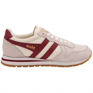 Gola Classics Daytona Sneakers Wit Dieprood Nederland | 691-UKAWSO