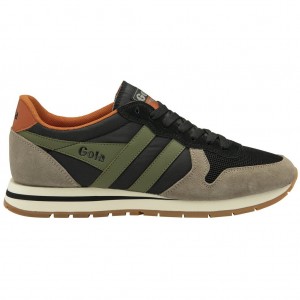 Gola Classics Daytona Sneakers Zwart Khaki Nederland | 251-NLMIAC