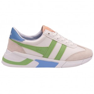 Gola Classics Eclipse California Sneakers Wit Groen Blauw Nederland | 861-YGSHVE