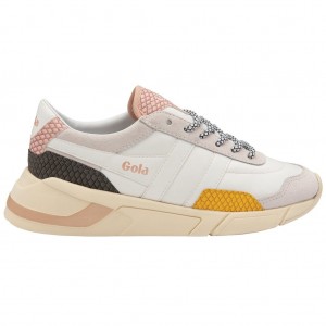 Gola Classics Eclipse Trident Snake Sneakers Wit Roze Nederland | 628-UEOQFX