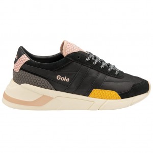Gola Classics Eclipse Trident Snake Sneakers Zwart Roze Nederland | 150-MWELVC