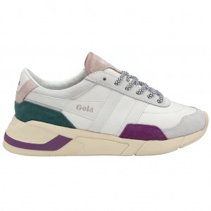 Gola Classics Eclipse Trident Sneakers Wit Roze Nederland | 367-GOTIUZ