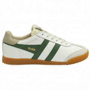 Gola Classics Elan Leather Sneakers Wit Nederland | 654-QKOTWZ