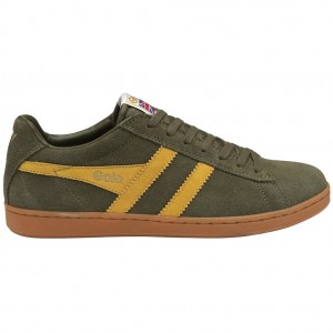 Gola Classics Equipe Suede Sneakers Khaki Nederland | 452-FRAHLJ