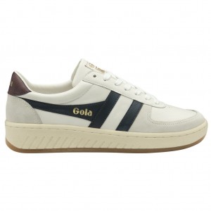 Gola Classics Grandslam Classic Sneakers Wit Donkerblauw Bordeaux Nederland | 856-UGPTYJ