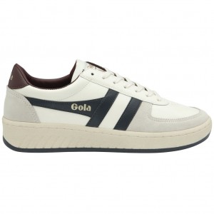 Gola Classics Grandslam Classic Sneakers Wit Donkerblauw Bordeaux Nederland | 451-PTEGCA