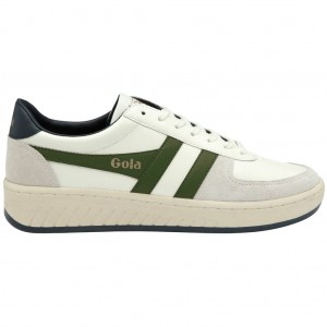 Gola Classics Grandslam Classic Sneakers Wit Donkergroen Donkerblauw Nederland | 652-MSQGZO