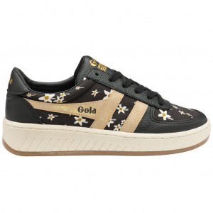 Gola Classics Grandslam LBTY SN Sneakers Zwart Goud Nederland | 735-YULOES