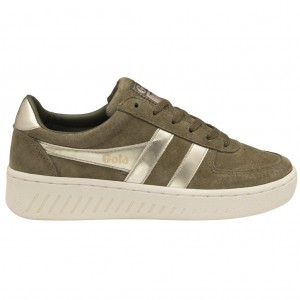 Gola Classics Grandslam Pearl Sneakers Khaki Nederland | 591-DJPBTW