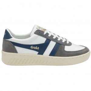 Gola Classics Grandslam Quadrant Sneakers Wit Blauw Nederland | 195-PBOGNZ