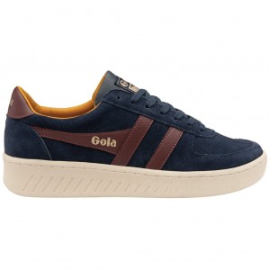 Gola Classics Grandslam Suede Sneakers Donkerblauw Bordeaux Nederland | 018-HANPXB