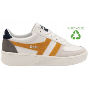 Gola Classics Grandslam Trident Sneakers Wit Donkerblauw Nederland | 284-PYRLGJ
