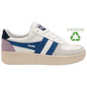 Gola Classics Grandslam Trident Sneakers Wit Donkerblauw Nederland | 429-RYUEPC