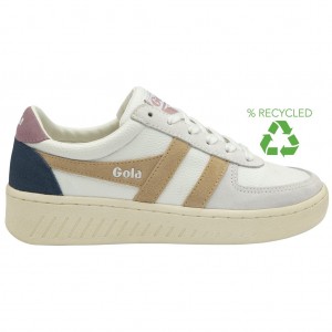 Gola Classics Grandslam Trident Sneakers Wit Roze Nederland | 784-QIYZBK