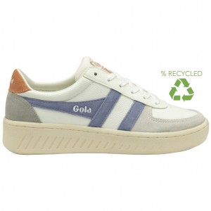 Gola Classics Grandslam Trident Sneakers Wit Lavendel Nederland | 520-VGRQUL