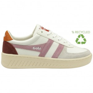 Gola Classics Grandslam Trident Sneakers Wit Oranje Nederland | 568-VOFIPT