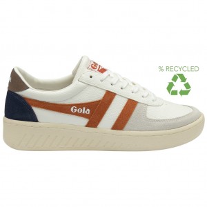 Gola Classics Grandslam Trident Sneakers Wit Oranje Nederland | 728-WUSACO