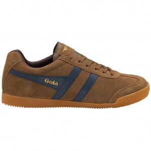 Gola Classics Harrier Suede Sneakers Donkerblauw Bordeaux Nederland | 104-QVNFIE