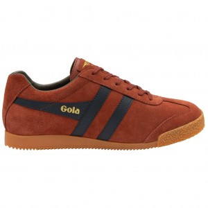 Gola Classics Harrier Suede Sneakers Donkerblauw Khaki Nederland | 413-SCNMVK