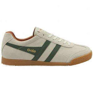 Gola Classics Harrier Suede Sneakers Wit Oranje Nederland | 350-RLKNMF