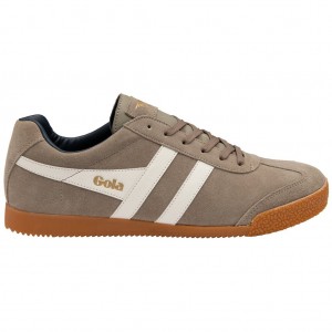 Gola Classics Harrier Suede Sneakers Wit Donkerblauw Nederland | 769-TFALYP