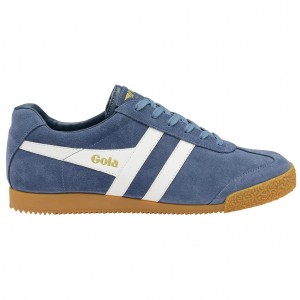Gola Classics Harrier Suede Sneakers Wit Nederland | 064-YAPILO