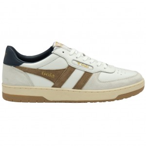 Gola Classics Hawk Sneakers Wit Donkerblauw Nederland | 906-NEJDSA