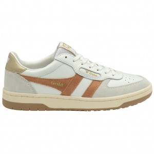 Gola Classics Hawk Sneakers Wit Goud Nederland | 563-KAJXYR