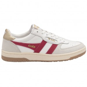Gola Classics Hawk Sneakers Wit Goud Nederland | 862-MVNHPL