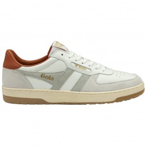 Gola Classics Hawk Sneakers Wit Oranje Nederland | 508-STFYLM
