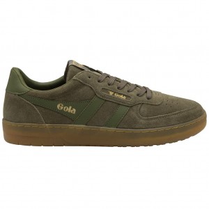 Gola Classics Hawk Suede '86 Sneakers Khaki Nederland | 906-QUXWRC