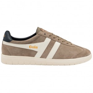 Gola Classics Hurricane Suede Sneakers Wit Donkerblauw Nederland | 764-WPIVSR