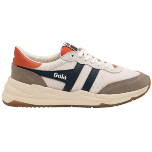 Gola Classics Jupiter Sneakers Wit Donkerblauw Nederland | 956-DERMBV