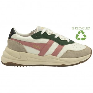 Gola Classics Saturn Quadrant Sneakers Wit Koraal Roze Nederland | 109-SVUAPE
