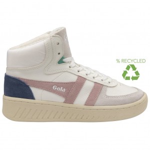Gola Classics Slam Trident Sneakers Wit Roze Nederland | 501-KSLOIP